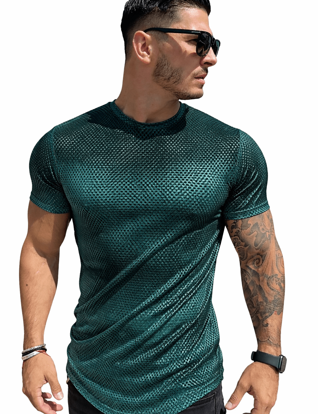 KoAzo 131 - Velvet T-shirt for Men - Sarman Fashion - Wholesale Clothing Fashion Brand for Men from Canada