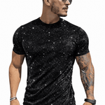 KoAzo 135 - Velvet T-shirt for Men - Sarman Fashion - Wholesale Clothing Fashion Brand for Men from Canada