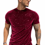 KoAzo 137 - Velvet T-shirt for Men - Sarman Fashion - Wholesale Clothing Fashion Brand for Men from Canada