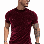 KoAzo 138 - Velvet T-shirt for Men - Sarman Fashion - Wholesale Clothing Fashion Brand for Men from Canada