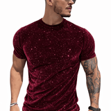 KoAzo 138 - Velvet T-shirt for Men - Sarman Fashion - Wholesale Clothing Fashion Brand for Men from Canada