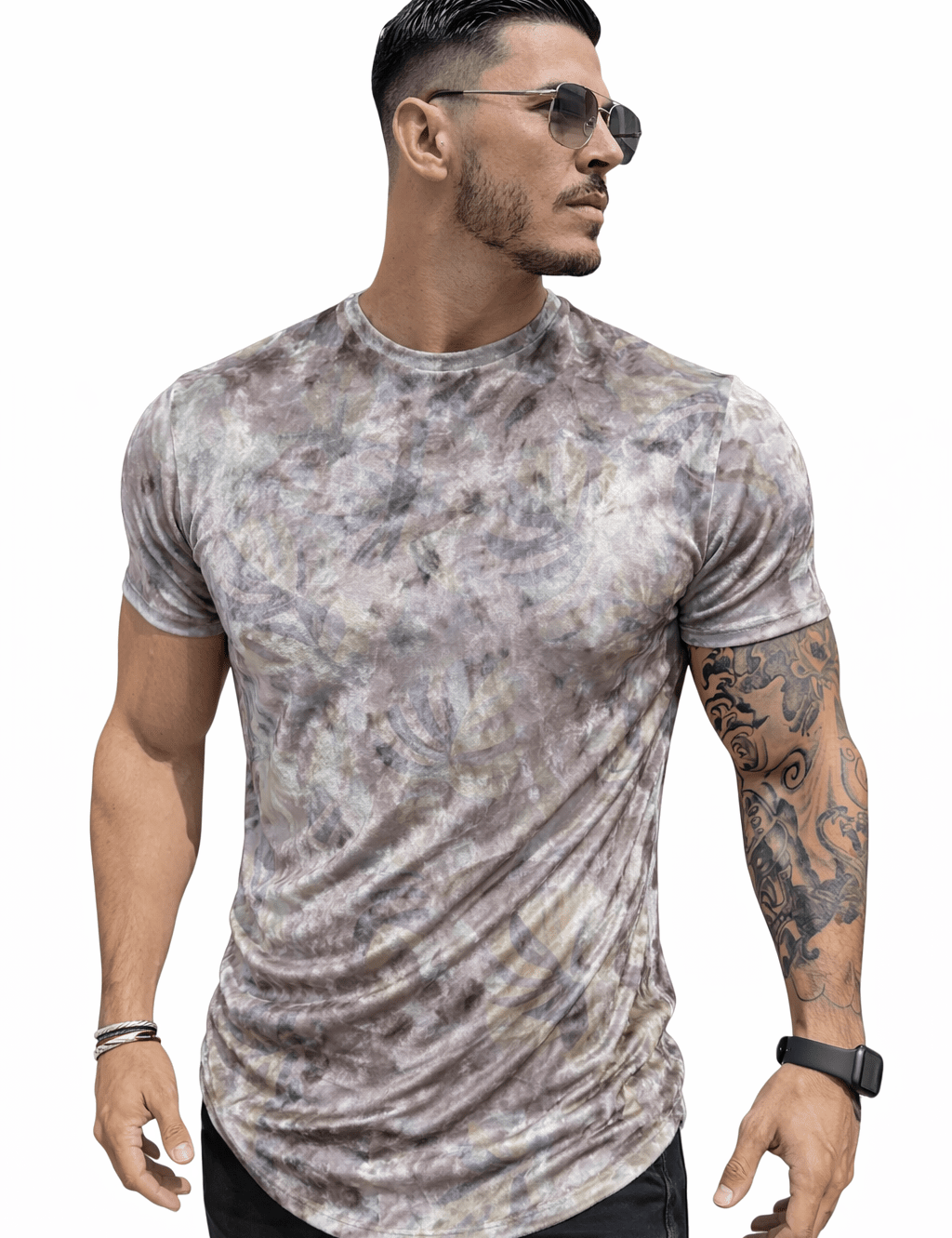 KoAzo 140 - Velvet T-shirt for Men - Sarman Fashion - Wholesale Clothing Fashion Brand for Men from Canada