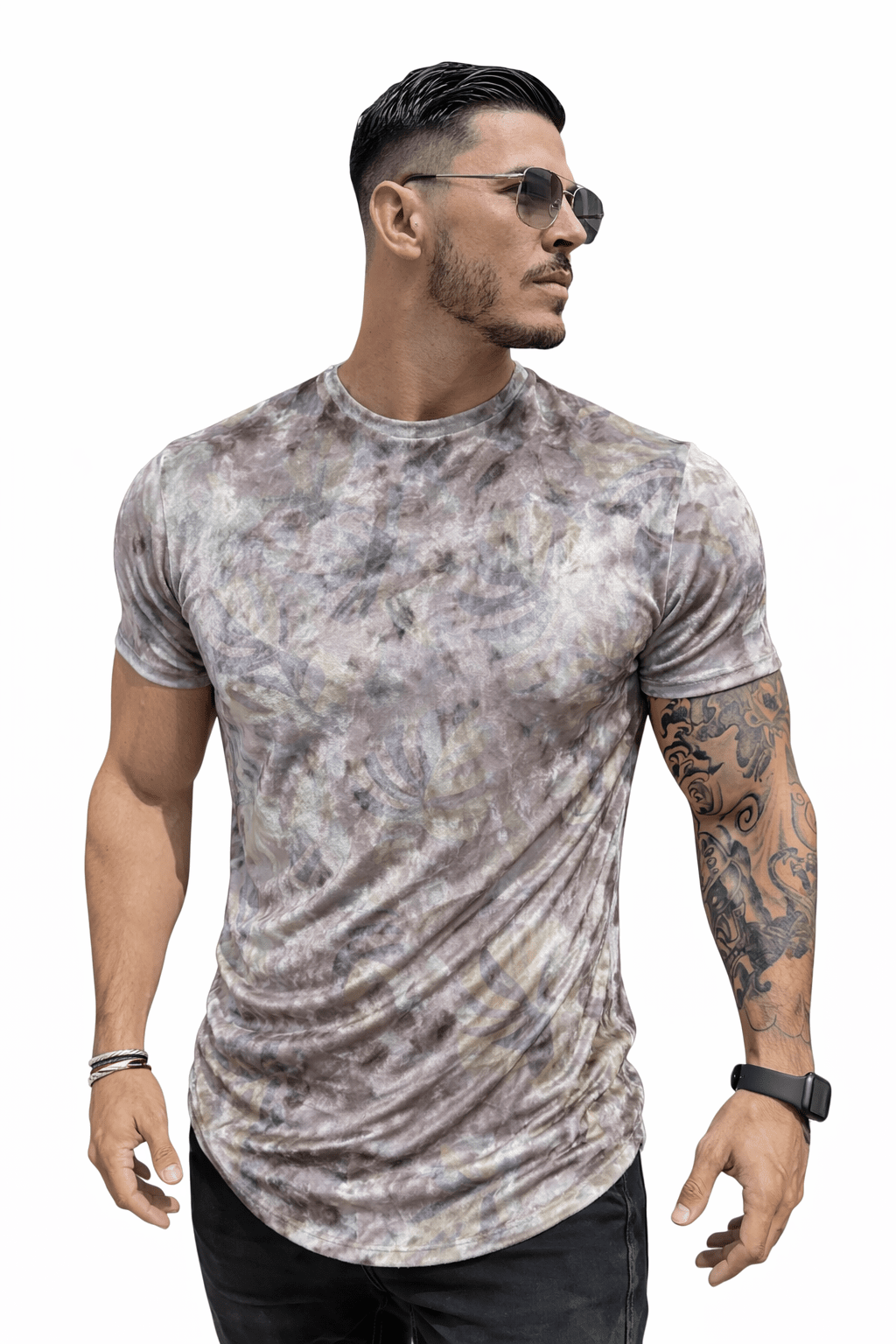 KoAzo 140 - Velvet T-shirt for Men - Sarman Fashion - Wholesale Clothing Fashion Brand for Men from Canada