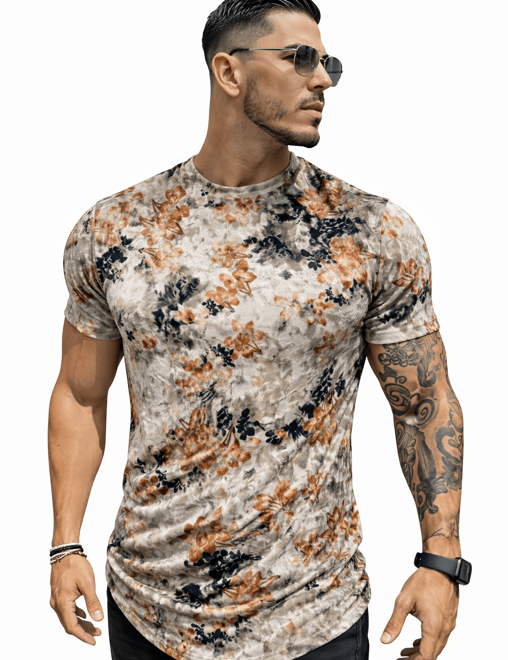 KoAzo 141 - Velvet T-shirt for Men - Sarman Fashion - Wholesale Clothing Fashion Brand for Men from Canada