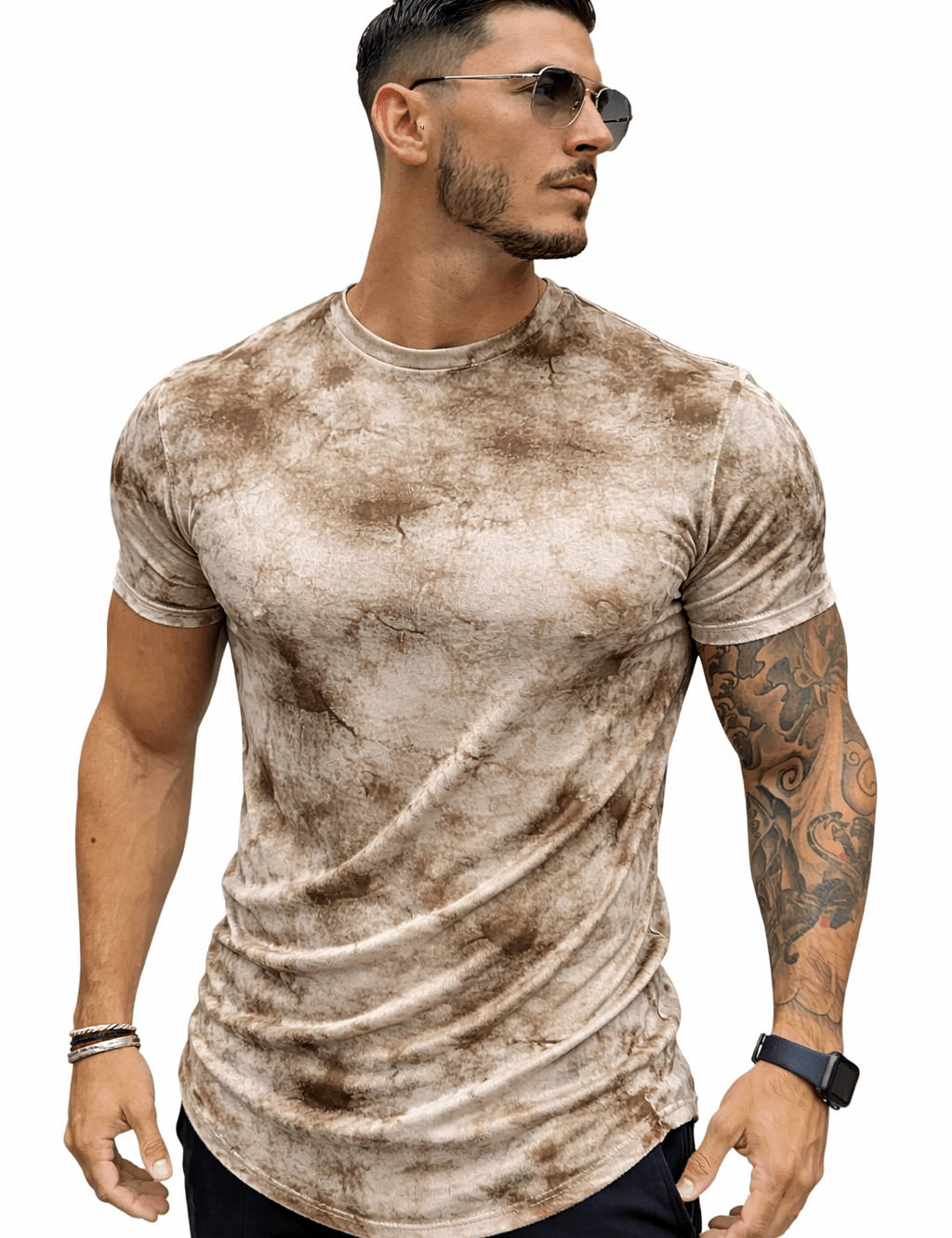 KoAzo 143 - Velvet T-shirt for Men - Sarman Fashion - Wholesale Clothing Fashion Brand for Men from Canada