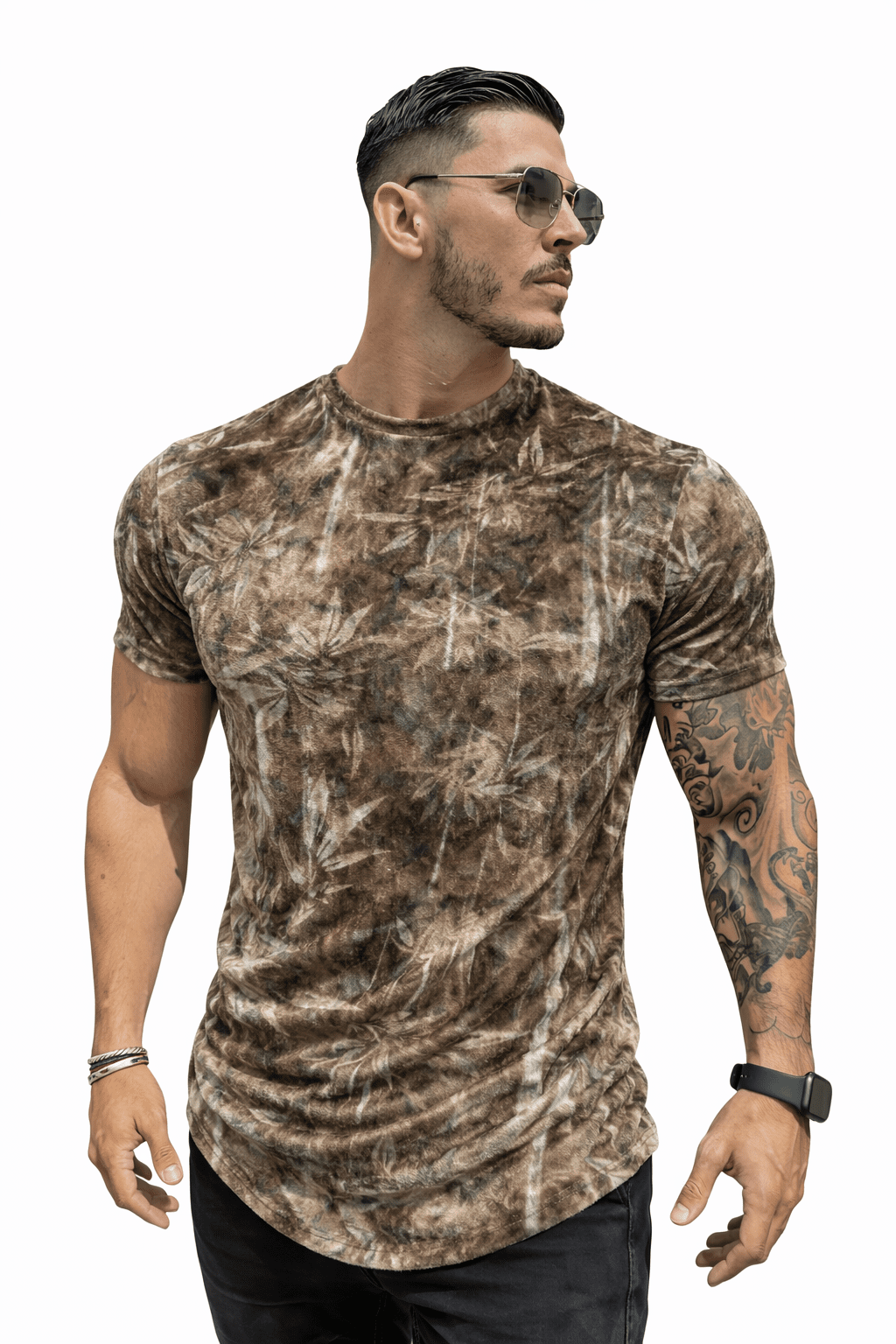 KoAzo 144 - Velvet T-shirt for Men - Sarman Fashion - Wholesale Clothing Fashion Brand for Men from Canada