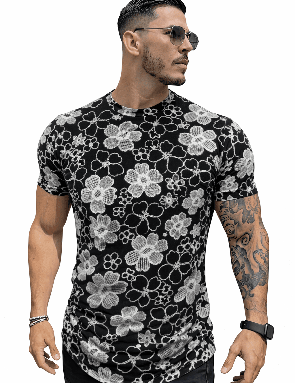 KoAzo 145 - Velvet T-shirt for Men - Sarman Fashion - Wholesale Clothing Fashion Brand for Men from Canada