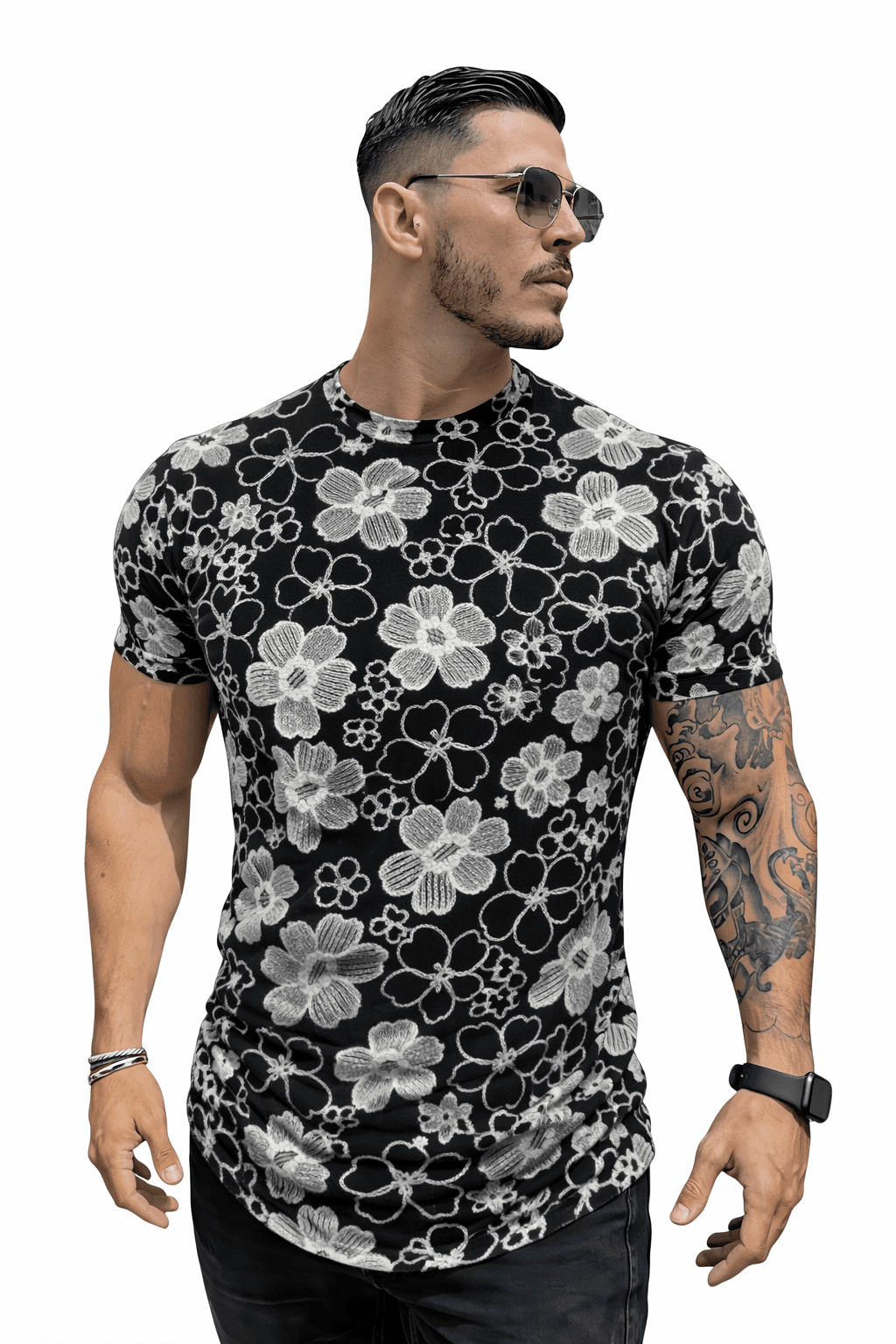 KoAzo 145 - Velvet T-shirt for Men - Sarman Fashion - Wholesale Clothing Fashion Brand for Men from Canada