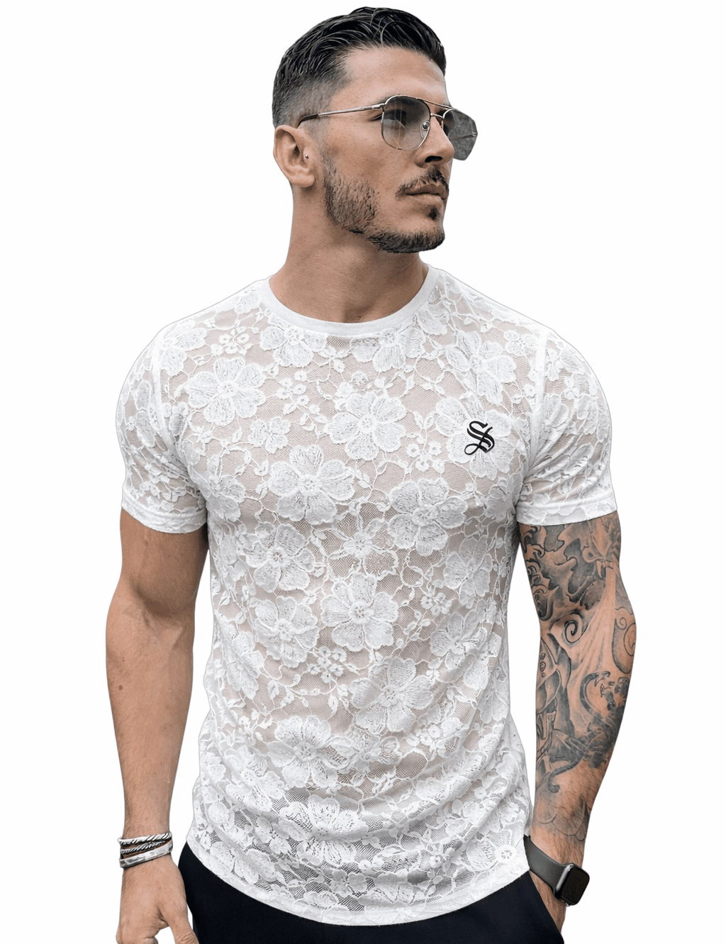 KoAzo 146 - Velvet T-shirt for Men - Sarman Fashion - Wholesale Clothing Fashion Brand for Men from Canada