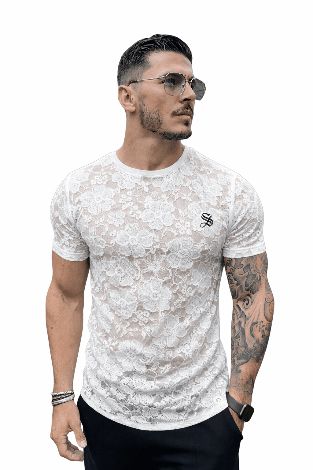 KoAzo 146 - Velvet T-shirt for Men - Sarman Fashion - Wholesale Clothing Fashion Brand for Men from Canada