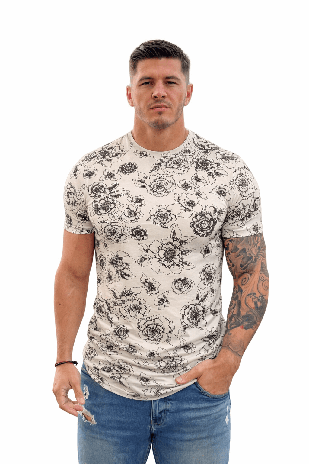 KoAzo 154 - Velvet T-shirt for Men - Sarman Fashion - Wholesale Clothing Fashion Brand for Men from Canada