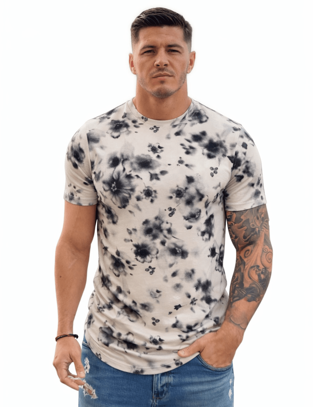 KoAzo 155 - Velvet T-shirt for Men - Sarman Fashion - Wholesale Clothing Fashion Brand for Men from Canada