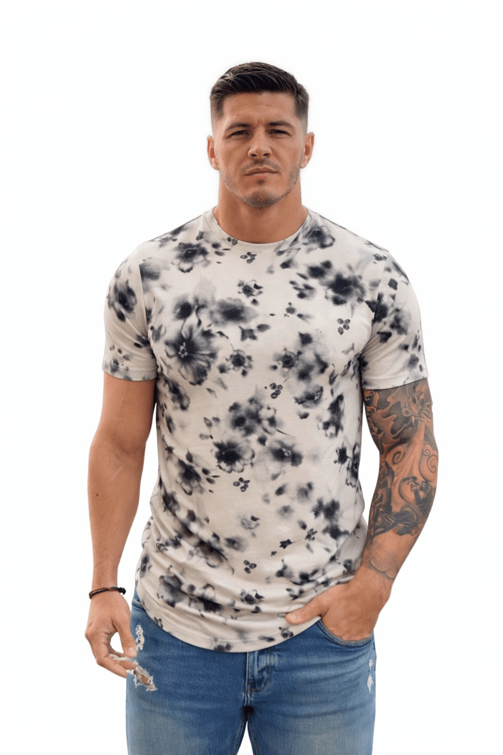 KoAzo 155 - Velvet T-shirt for Men - Sarman Fashion - Wholesale Clothing Fashion Brand for Men from Canada