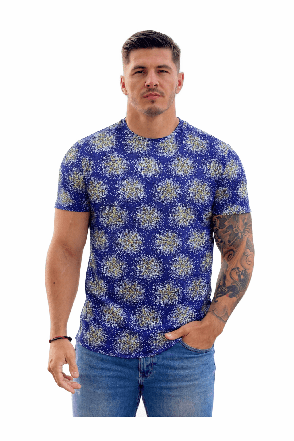 KoAzo 156 - Velvet T-shirt for Men - Sarman Fashion - Wholesale Clothing Fashion Brand for Men from Canada
