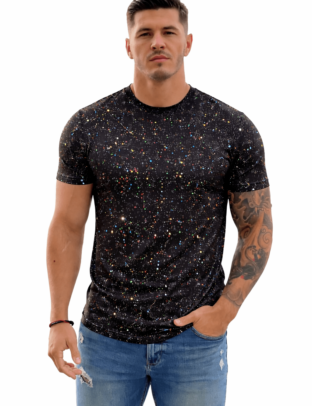 KoAzo 158 - Velvet T-shirt for Men - Sarman Fashion - Wholesale Clothing Fashion Brand for Men from Canada