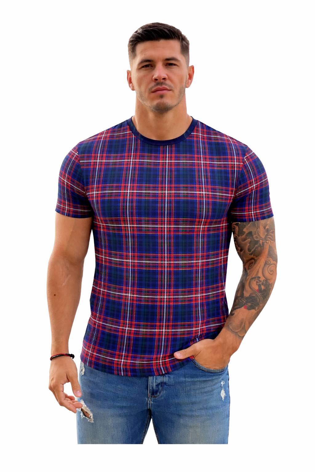 KoAzo 159 - Velvet T-shirt for Men - Sarman Fashion - Wholesale Clothing Fashion Brand for Men from Canada