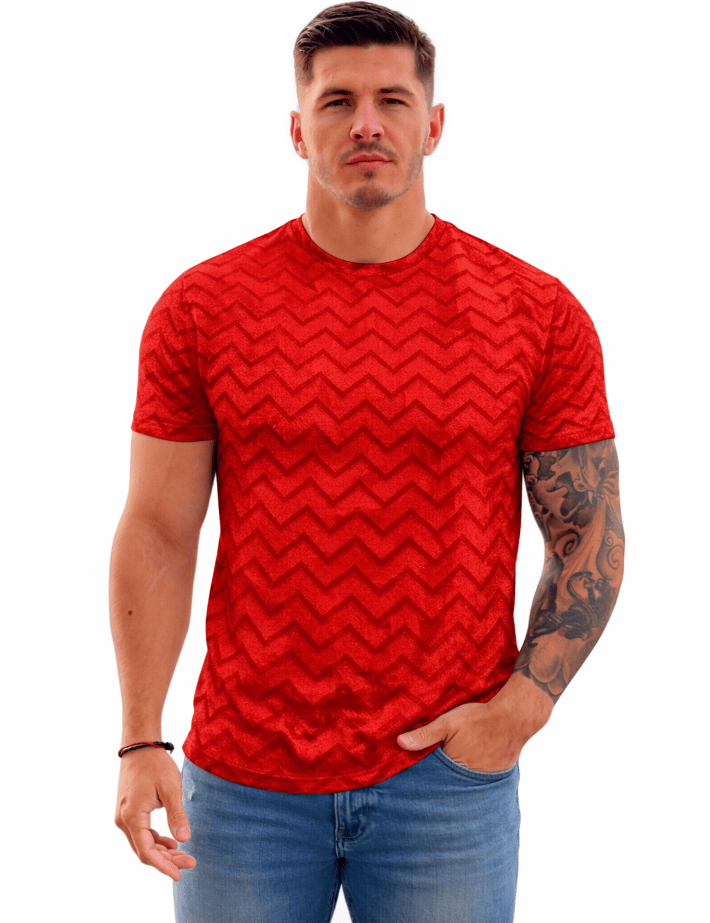 KoAzo 160 - Velvet T-shirt for Men - Sarman Fashion - Wholesale Clothing Fashion Brand for Men from Canada