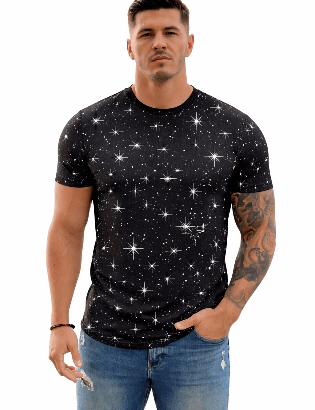 KoAzo 162 - Velvet T-shirt for Men - Sarman Fashion - Wholesale Clothing Fashion Brand for Men from Canada