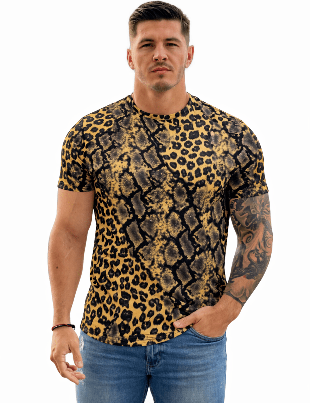 KoAzo 163 - Velvet T-shirt for Men - Sarman Fashion - Wholesale Clothing Fashion Brand for Men from Canada