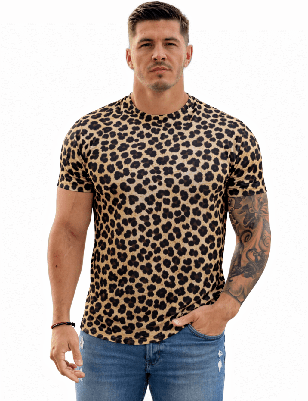 KoAzo 164 - Velvet T-shirt for Men - Sarman Fashion - Wholesale Clothing Fashion Brand for Men from Canada