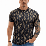 KoAzo 167 - Velvet T-shirt for Men - Sarman Fashion - Wholesale Clothing Fashion Brand for Men from Canada
