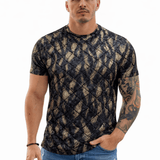 KoAzo 167 - Velvet T-shirt for Men - Sarman Fashion - Wholesale Clothing Fashion Brand for Men from Canada