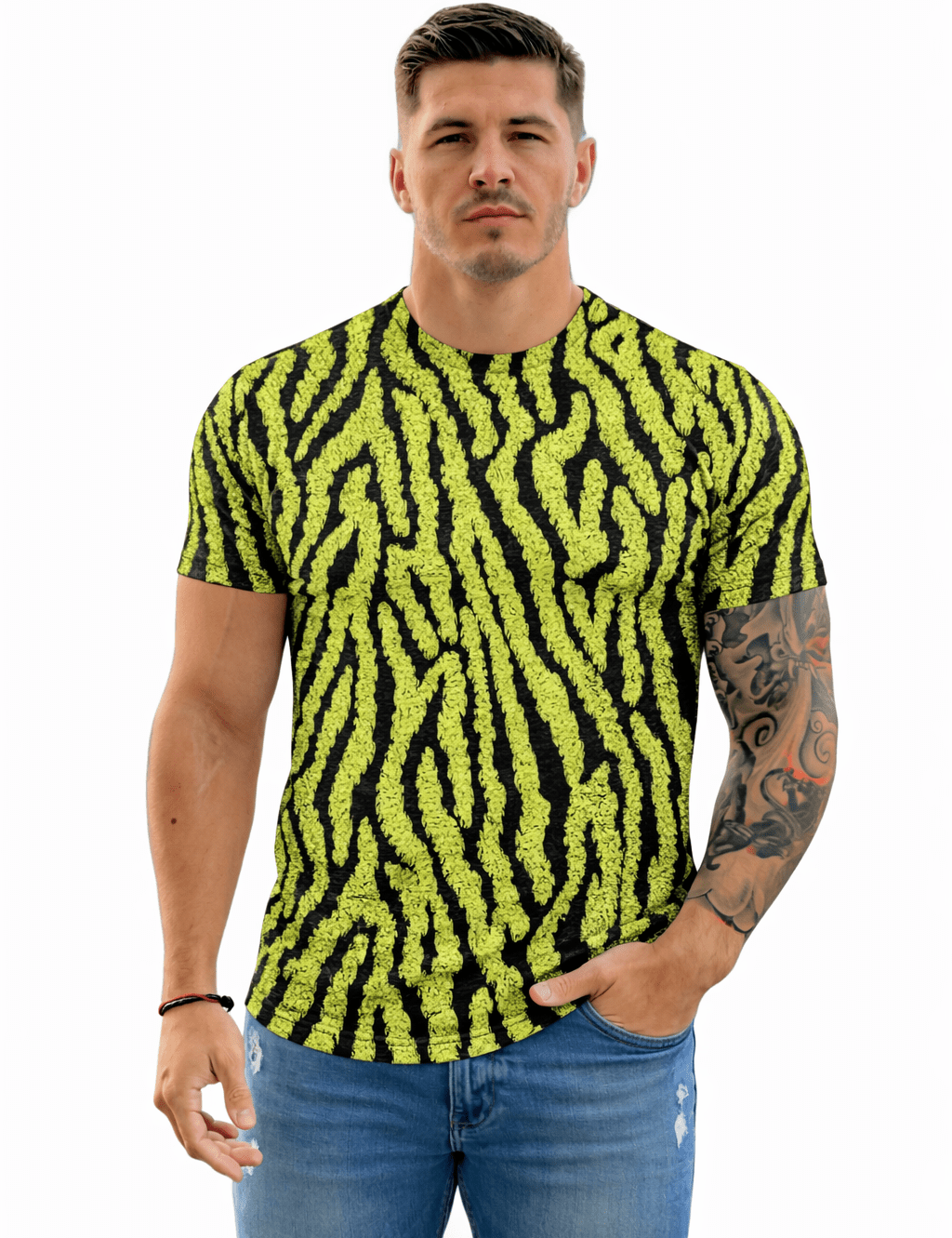 KoAzo 173 - Velvet T-shirt for Men - Sarman Fashion - Wholesale Clothing Fashion Brand for Men from Canada