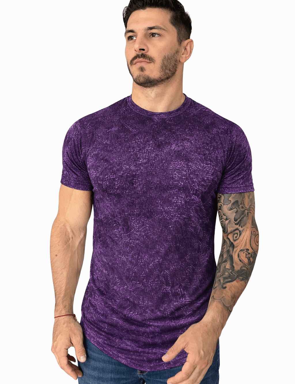 KoAzo 174 - Velvet T-shirt for Men - Sarman Fashion - Wholesale Clothing Fashion Brand for Men from Canada