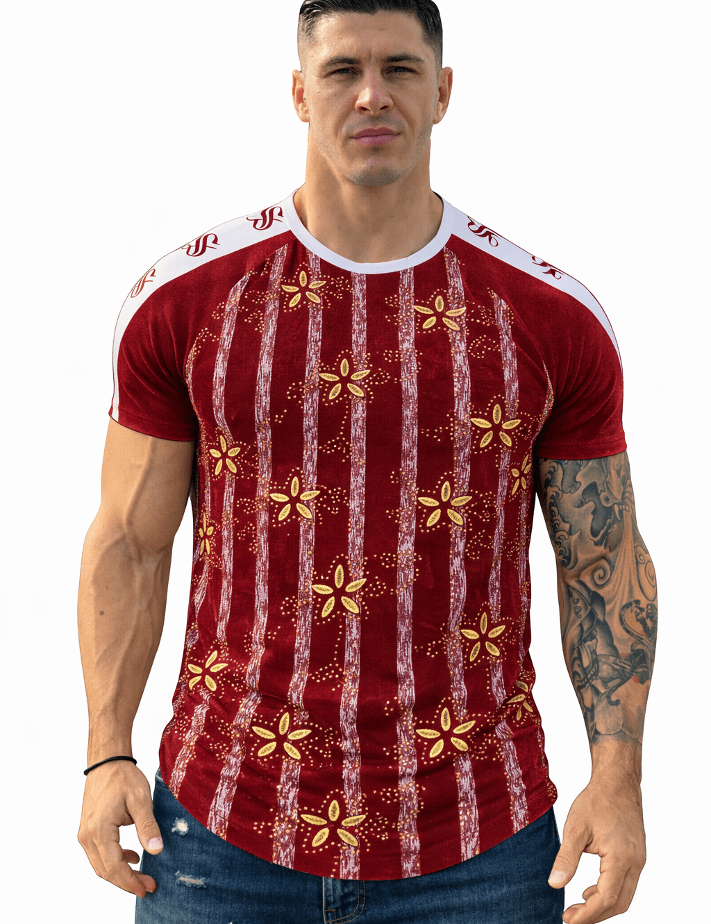 KoAzo 178 - Velvet T-shirt for Men - Sarman Fashion - Wholesale Clothing Fashion Brand for Men from Canada