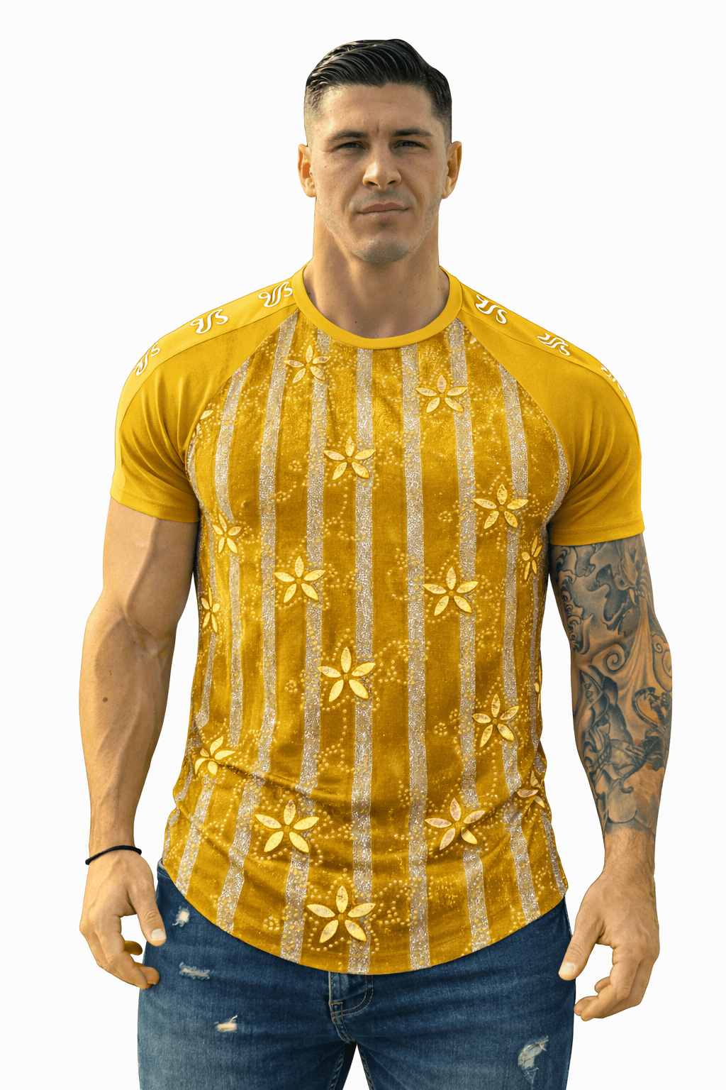 KoAzo 179 - Velvet T-shirt for Men - Sarman Fashion - Wholesale Clothing Fashion Brand for Men from Canada