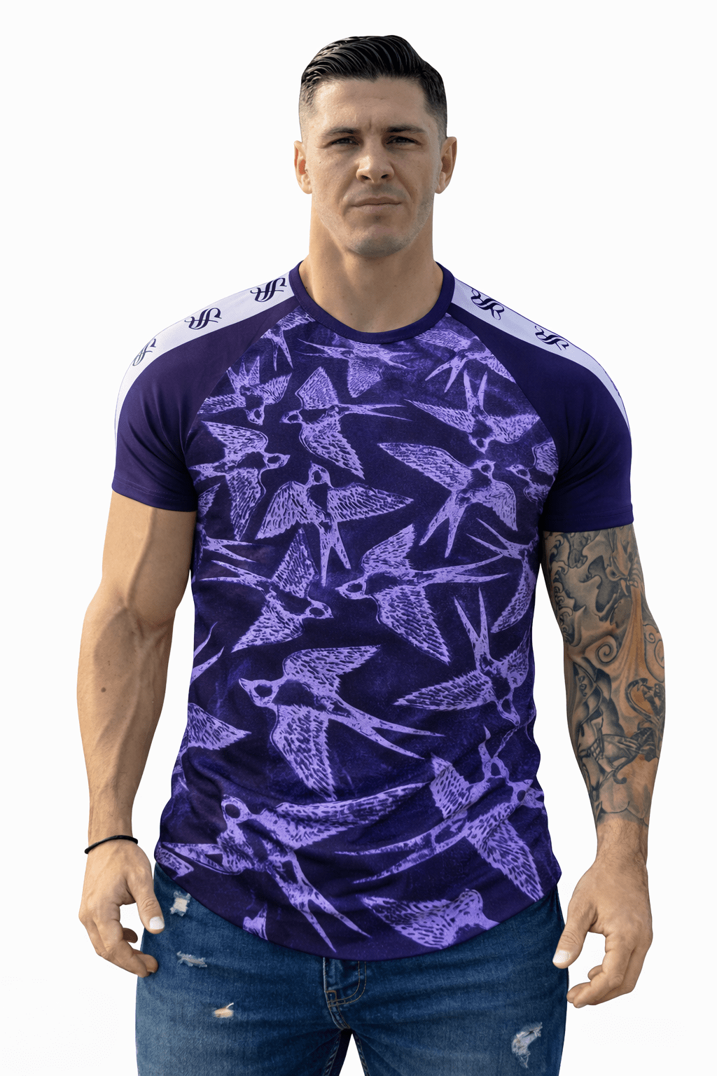 KoAzo 181 - Velvet T-shirt for Men - Sarman Fashion - Wholesale Clothing Fashion Brand for Men from Canada