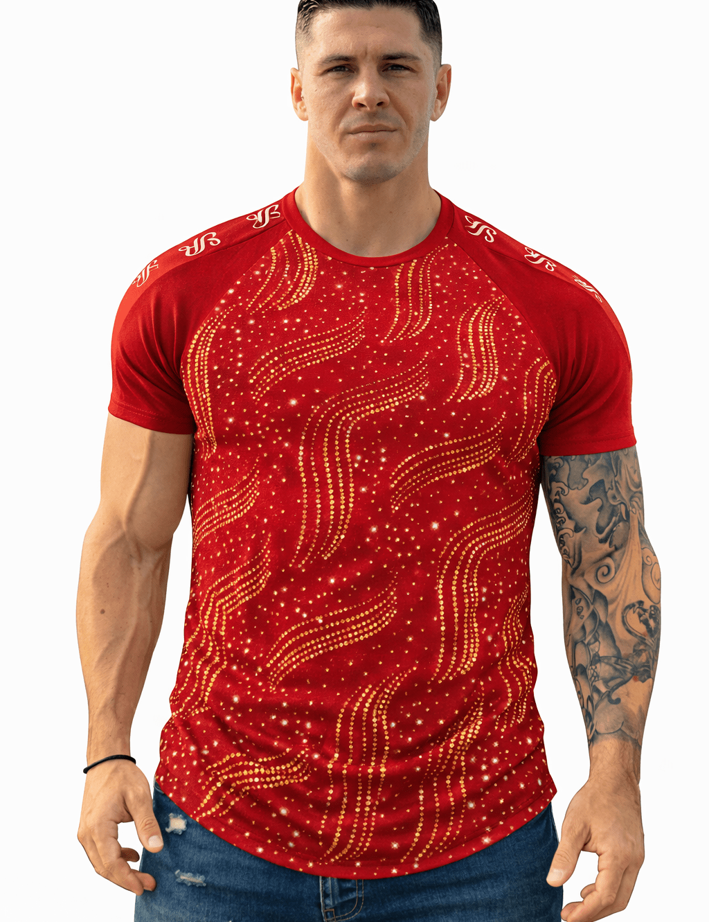 KoAzo 183 - Velvet T-shirt for Men - Sarman Fashion - Wholesale Clothing Fashion Brand for Men from Canada