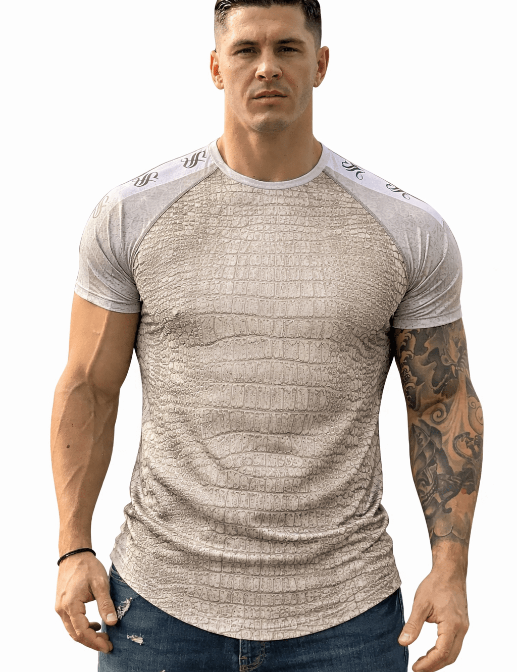 KoAzo 189 - Velvet T-shirt for Men - Sarman Fashion - Wholesale Clothing Fashion Brand for Men from Canada