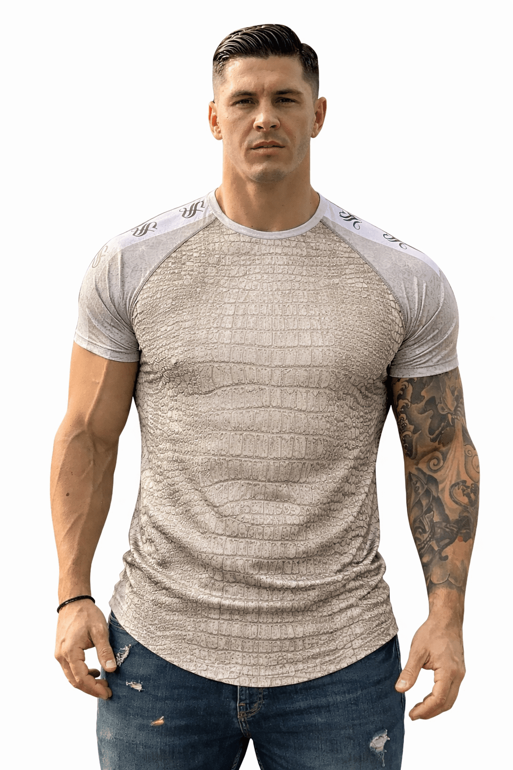 KoAzo 189 - Velvet T-shirt for Men - Sarman Fashion - Wholesale Clothing Fashion Brand for Men from Canada