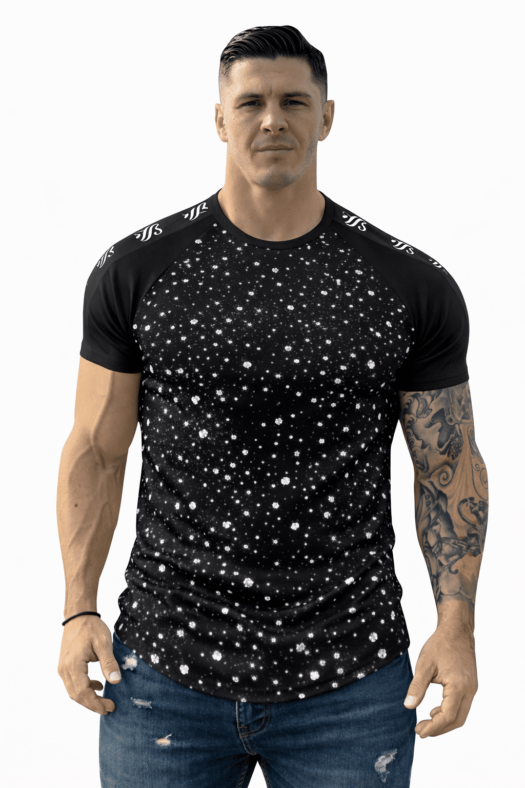 KoAzo 190 - Velvet T-shirt for Men - Sarman Fashion - Wholesale Clothing Fashion Brand for Men from Canada