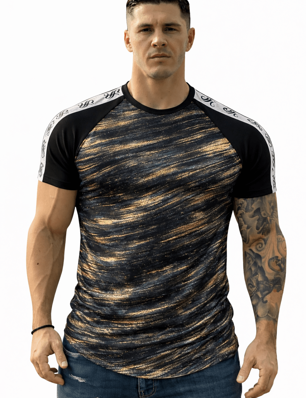 KoAzo 191 - Velvet T-shirt for Men - Sarman Fashion - Wholesale Clothing Fashion Brand for Men from Canada
