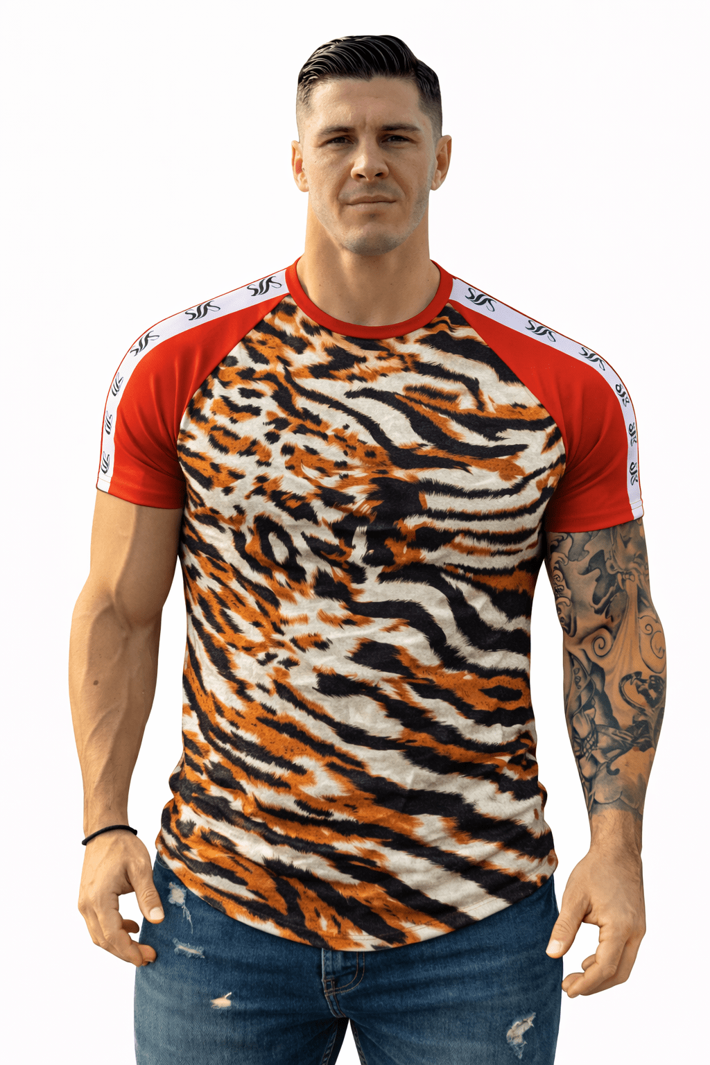 KoAzo 192 - Velvet T-shirt for Men - Sarman Fashion - Wholesale Clothing Fashion Brand for Men from Canada