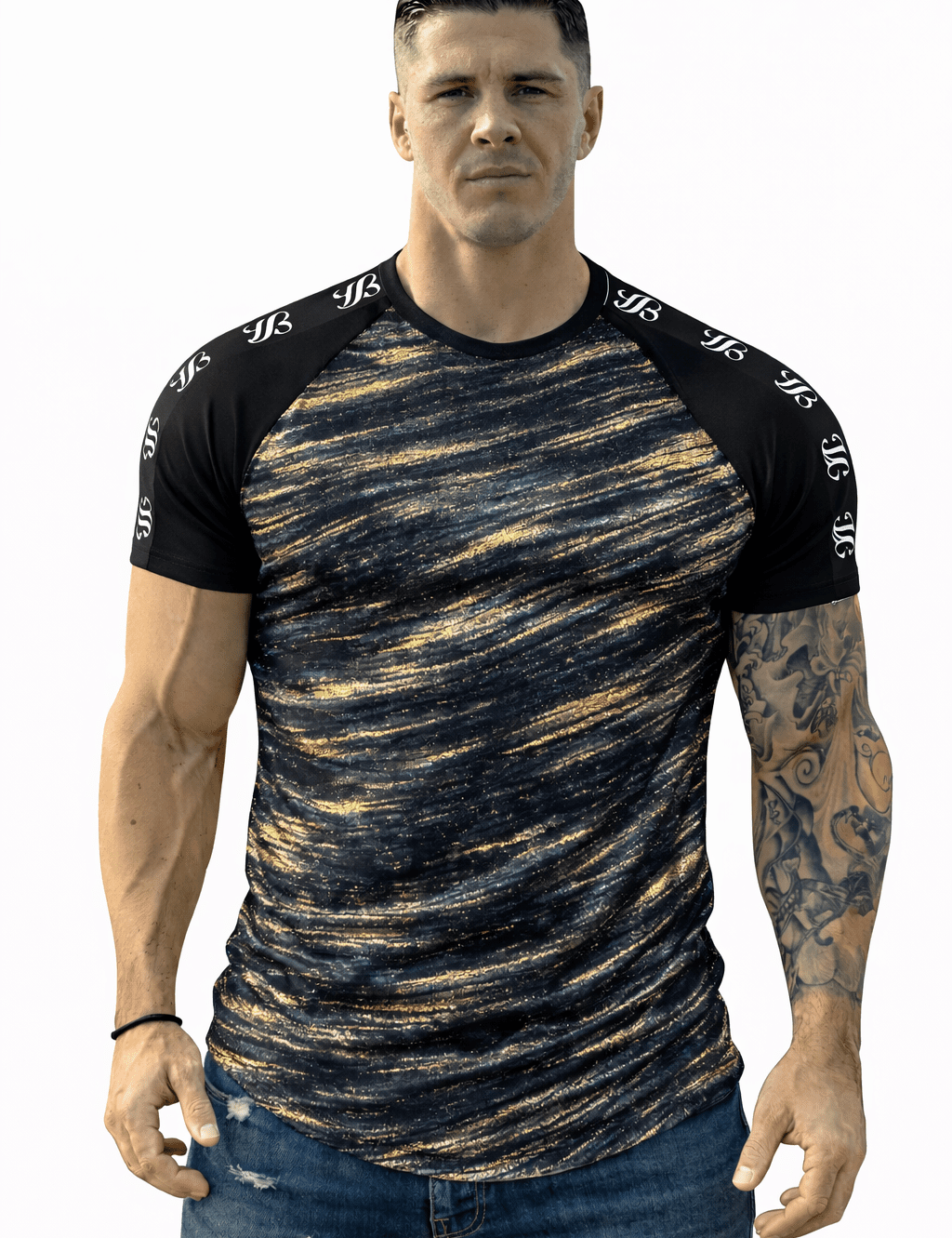 KoAzo 194 - Velvet T-shirt for Men - Sarman Fashion - Wholesale Clothing Fashion Brand for Men from Canada