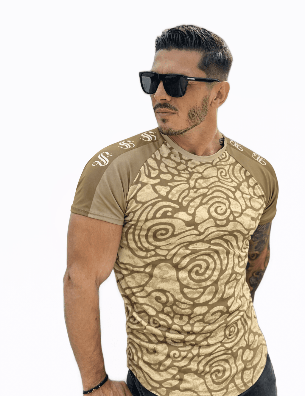 KoAzo 195 - Velvet T-shirt for Men - Sarman Fashion - Wholesale Clothing Fashion Brand for Men from Canada
