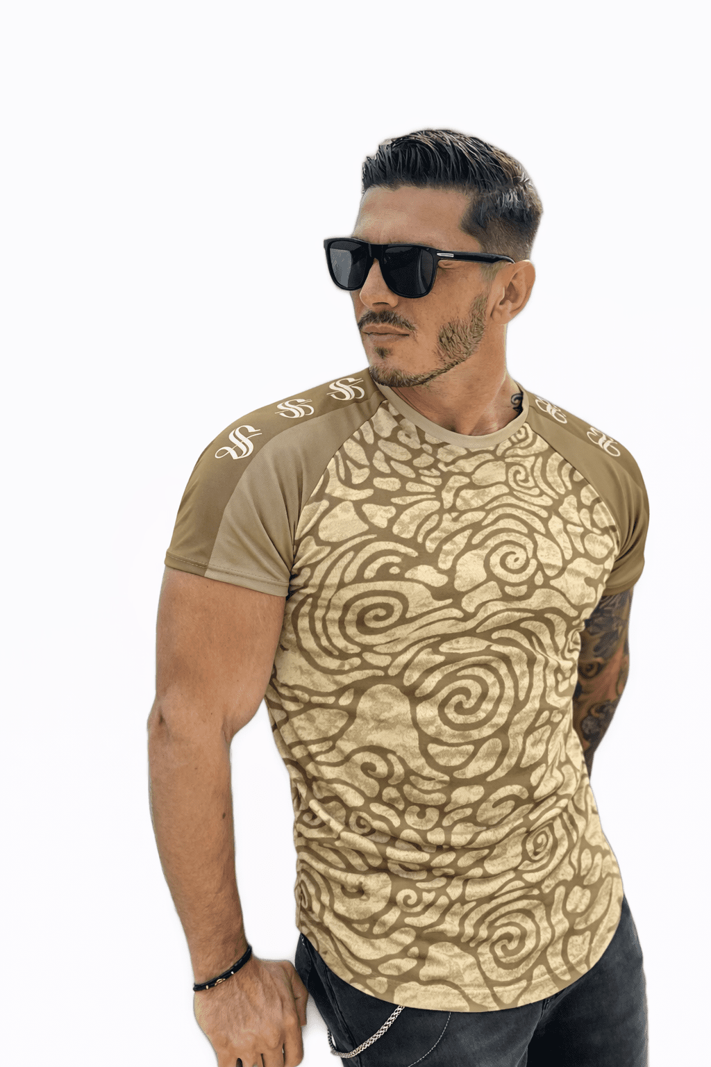 KoAzo 195 - Velvet T-shirt for Men - Sarman Fashion - Wholesale Clothing Fashion Brand for Men from Canada