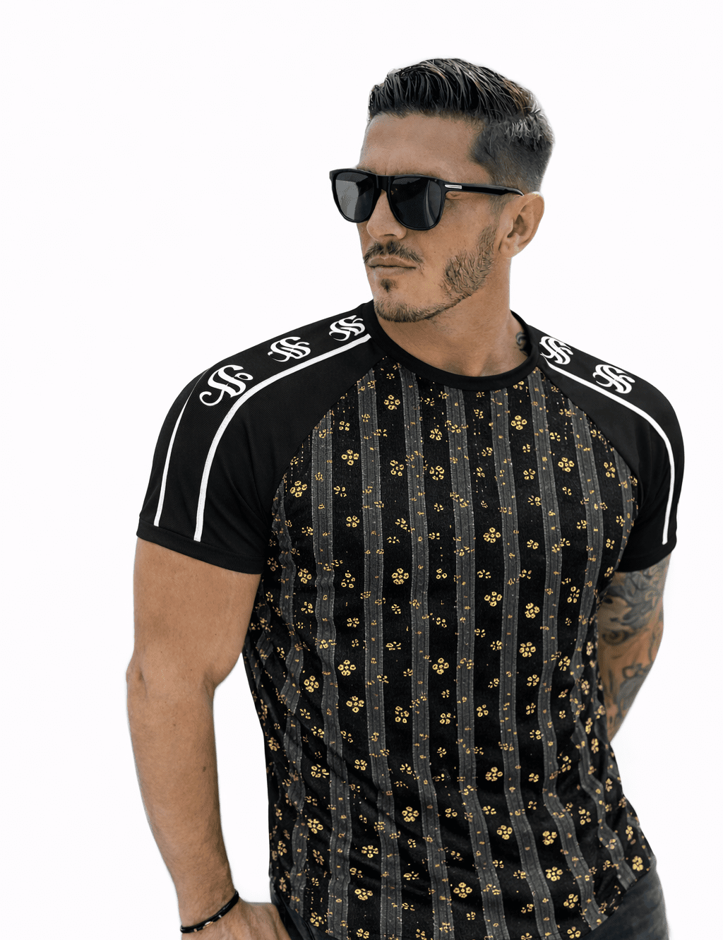 KoAzo 200 - Velvet T-shirt for Men - Sarman Fashion - Wholesale Clothing Fashion Brand for Men from Canada