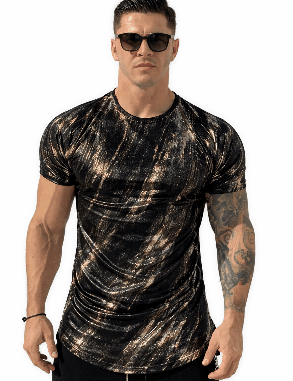 KoAzo 203 - Velvet T-shirt for Men - Sarman Fashion - Wholesale Clothing Fashion Brand for Men from Canada