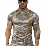 KoAzo 205 - Velvet T-shirt for Men - Sarman Fashion - Wholesale Clothing Fashion Brand for Men from Canada