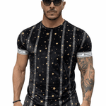 KoAzo 206 - Velvet T-shirt for Men - Sarman Fashion - Wholesale Clothing Fashion Brand for Men from Canada