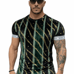 KoAzo 207 - Velvet T-shirt for Men - Sarman Fashion - Wholesale Clothing Fashion Brand for Men from Canada