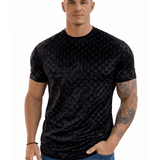 KoAzo 21 - Velvet T-shirt for Men - Sarman Fashion - Wholesale Clothing Fashion Brand for Men from Canada