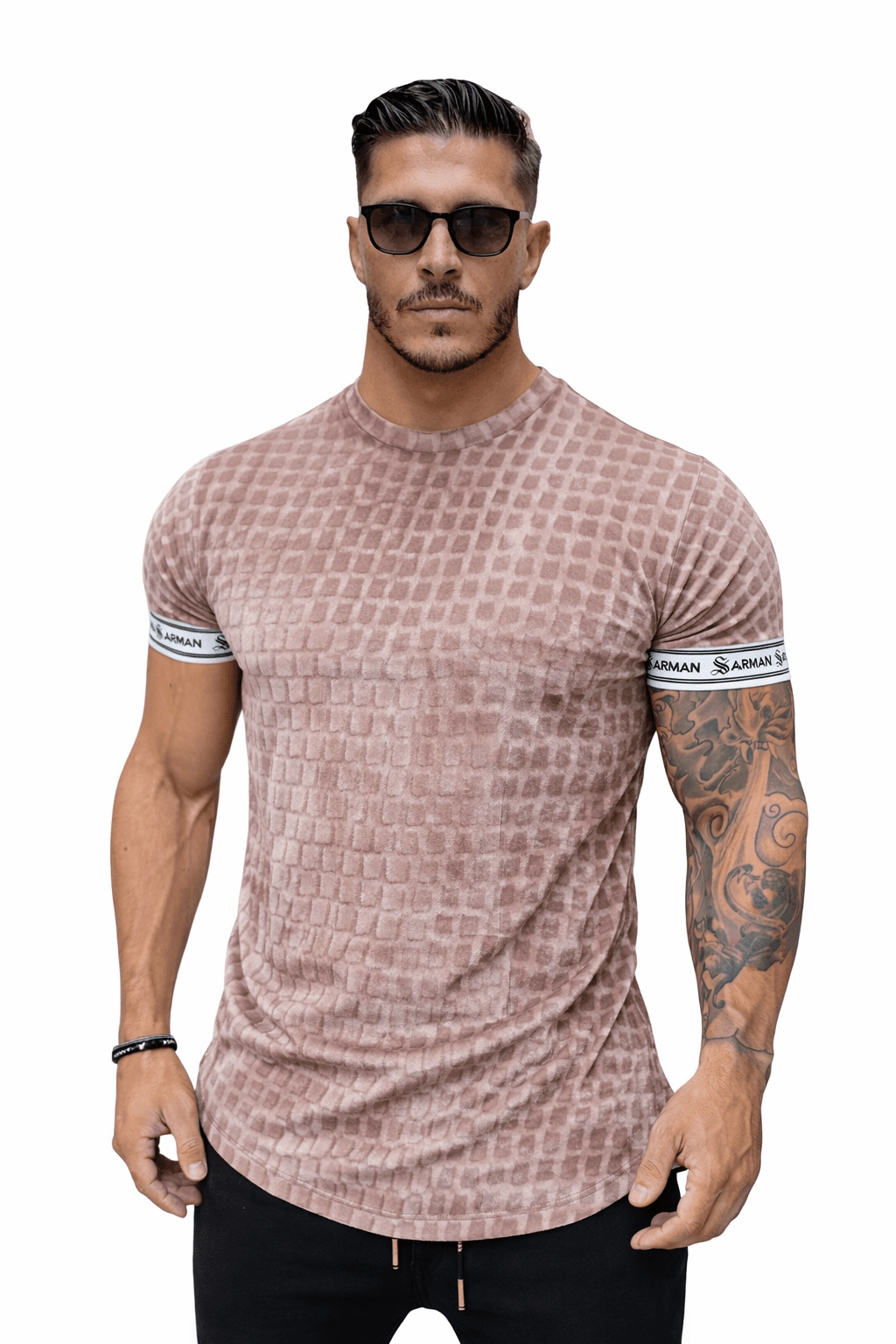 KoAzo 210 - Velvet T-shirt for Men - Sarman Fashion - Wholesale Clothing Fashion Brand for Men from Canada