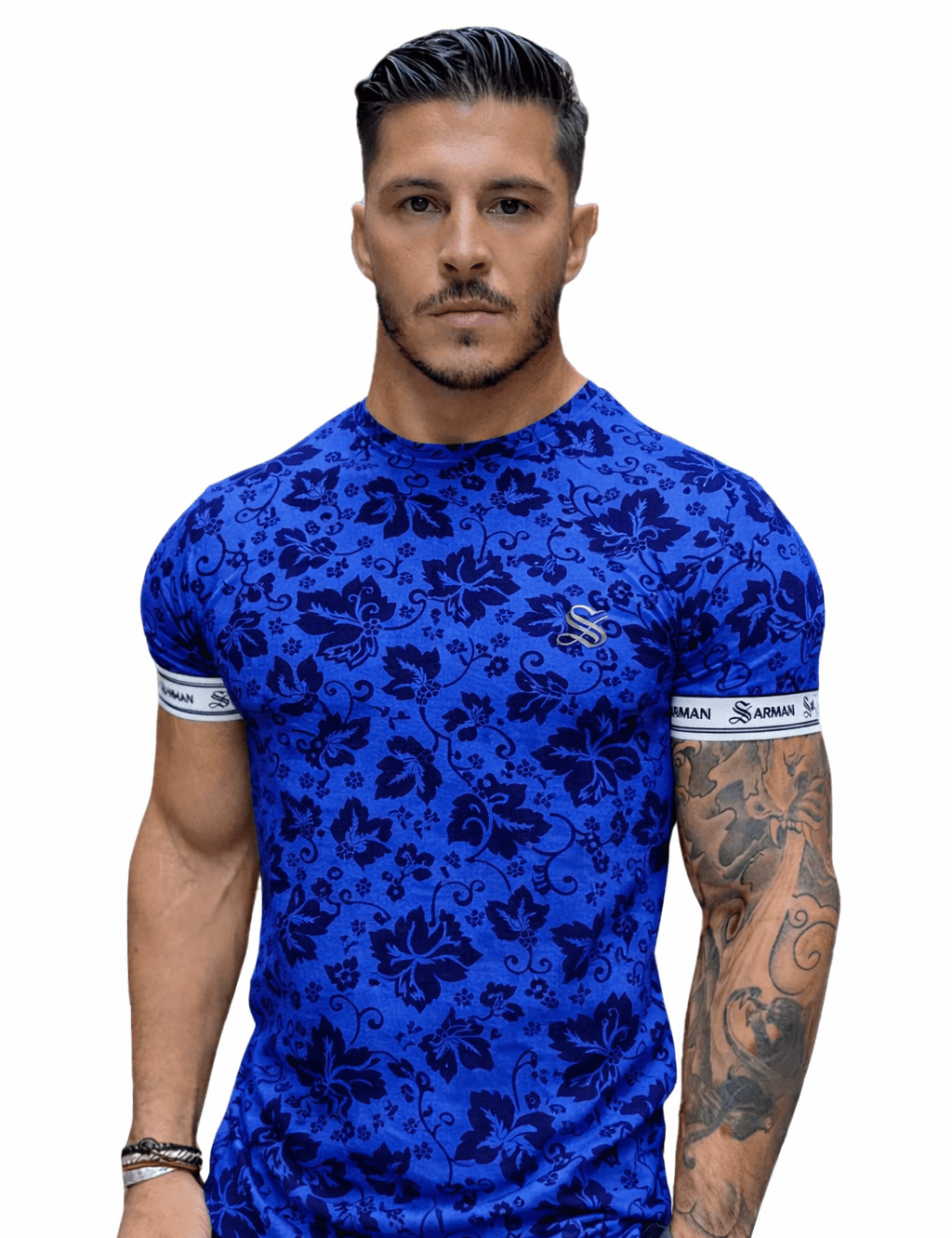 KoAzo 212 - Velvet T-shirt for Men - Sarman Fashion - Wholesale Clothing Fashion Brand for Men from Canada
