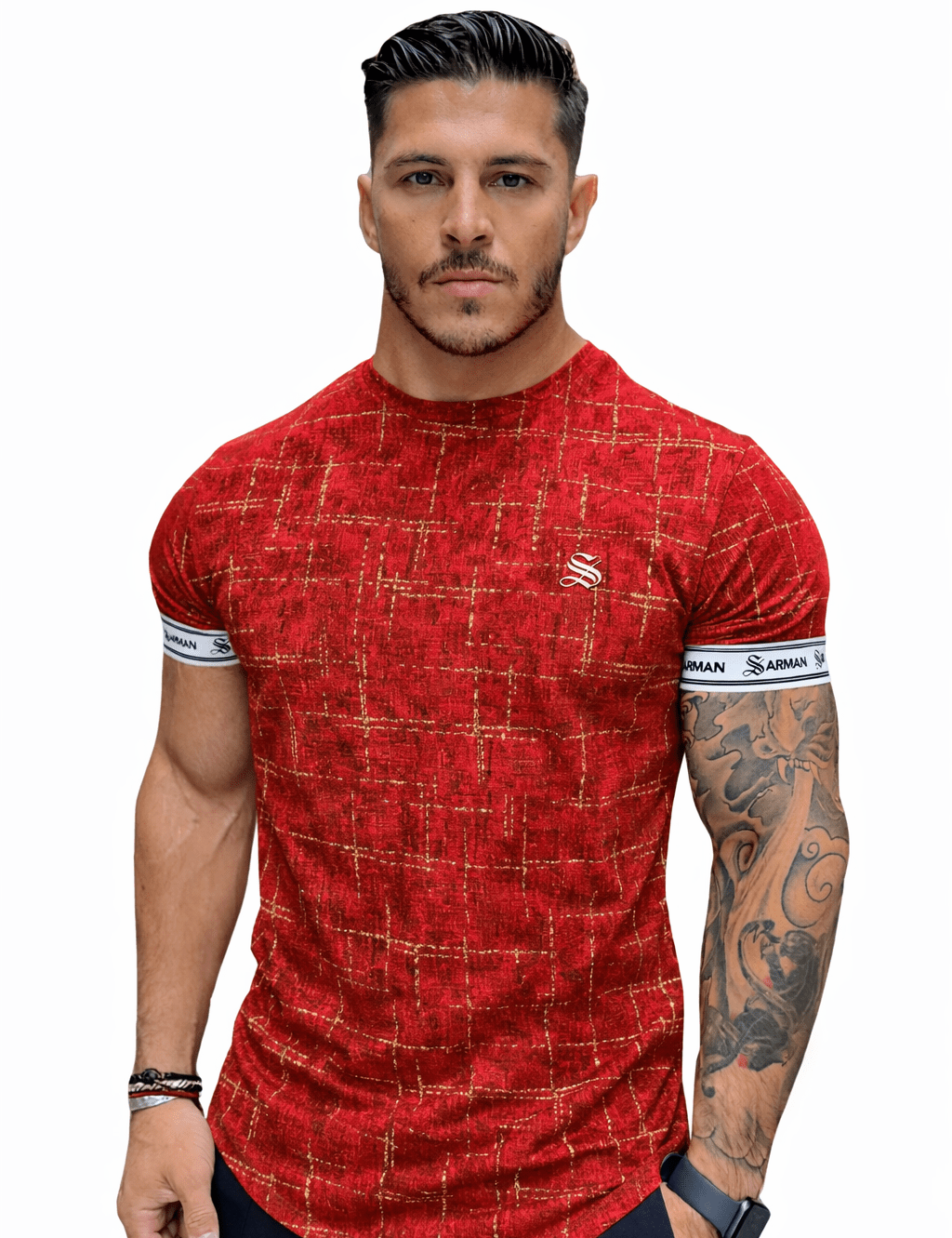 KoAzo 214 - Velvet T-shirt for Men - Sarman Fashion - Wholesale Clothing Fashion Brand for Men from Canada