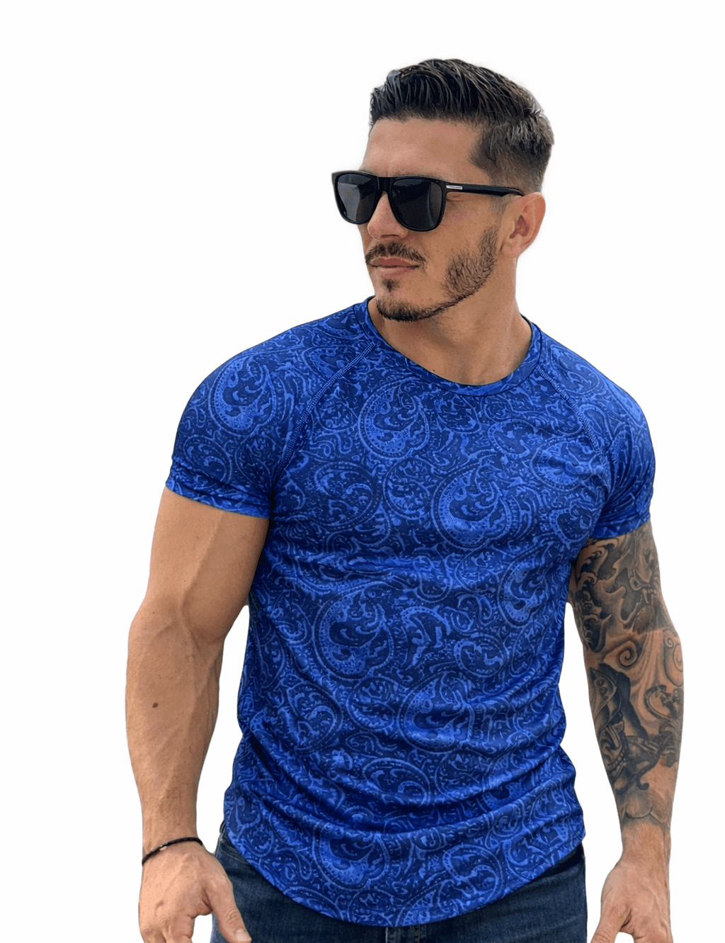 KoAzo 215 - Velvet T-shirt for Men - Sarman Fashion - Wholesale Clothing Fashion Brand for Men from Canada